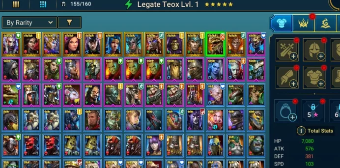 Top Void - Legate Teox + Zavia + Artor + Ninja + Alice + Sun Wukong + 22792 energy + 500 gems + Anchorite + Delaaja + Fayne + Vogoth #295853