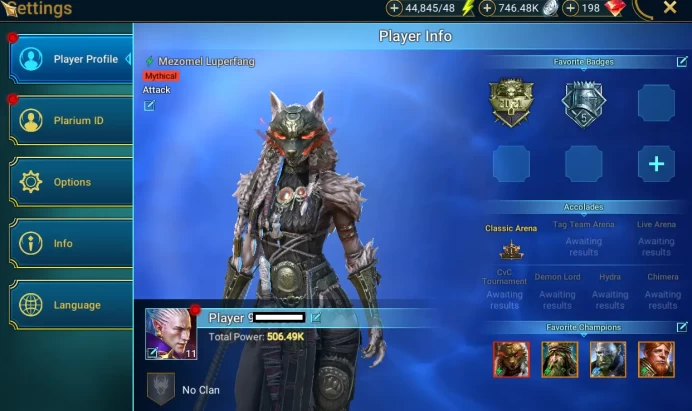 506K PP|Mythical Mezo + Gnut,Grand Oak, Artak, and other 17 Legendary|46k Energy CE CN ON| CheckSS (RSL903)