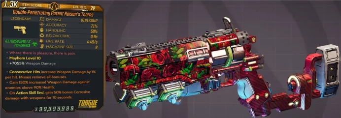 [PC/XB/PS] M10/L72 ROISEN'S THORNS - 6.191.735x2 DMG (6.176.256 CORROSIVE DMG) 4.49 FIRE RATE - 0.9s RELOAD - ANOINTED X3