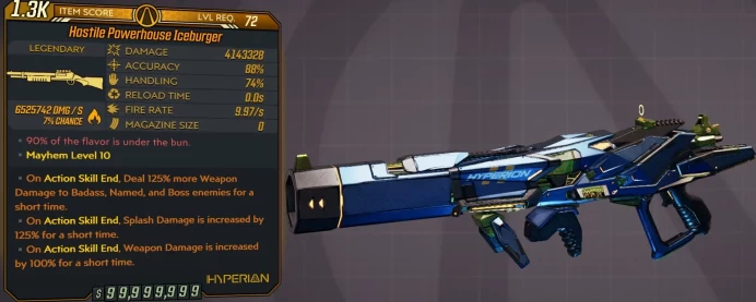 [PC/XB/PS] M10/L72 ICEBURGER - 4.143.328 DMG (+6.525.742 FIRE DMG) - 9.97 FIRE RATE - INFINITE AMMO/NO RELOAD - ANOINTED x3