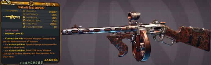 [PC/XB/PS] M10/L72 LEAD SPRINKLER - 915.807 DMG - 8.39 FIRE RATE - 2.1s RELOAD 85% ACC / 89% HANDLING - ANOINTEDx3