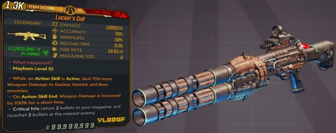 [PC/XB/PS] M10/L72 LUCIAN'S CALL - 1.009.374 DMG (+1.112.835 CORROSIVE DMG) - 18.91 FIRE RATE - INFINITE AMMO/NO RELOAD - ANOINTED X2