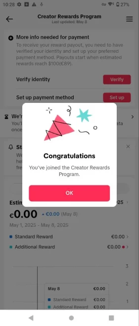 Monetized France Account Creator Rewards Program Active & Ready to Earn + 10k Followers | Real Screenshots + Full Access + Acc in Good Standing