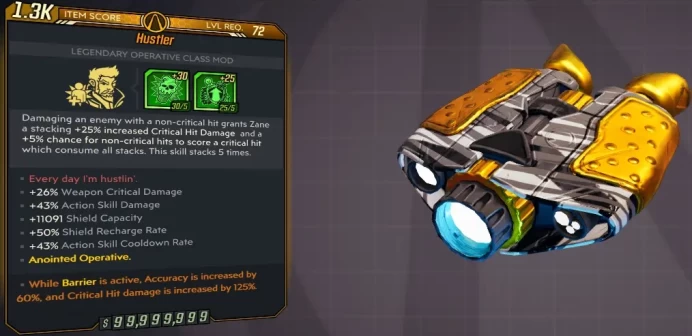 [PC/XB/PS] M10/L72 HUSTLER - +30 BRAINFREEZE +25 ADRENALINE (+26% WCD, 43% ASDMG, +11091 ES, 50% ES RR, 43% ASCD) - ANOINTED OPERATIVE