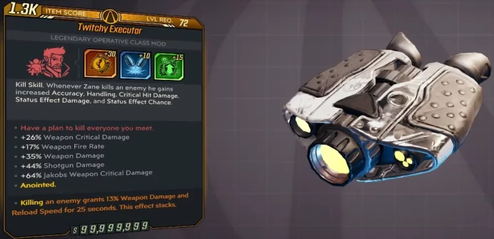 [PC/XB/PS] M10/L72 EXECUTOR - +30 +10 +15 - 26% WPN CDMG, 17% WPN FR, 35% WPN DMG, 44% SHOT DMG, 64% JAKOB WCDM - ANOINTED KILL DMG/RELOAD