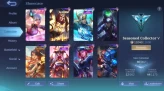Hero 48 Skin 60 |Fanny Valentine, Tigreal Light, Esme Blazing, Harley Venom, Kimmy Dragon & ETC|Take Email| Check SS (MLBB1005)