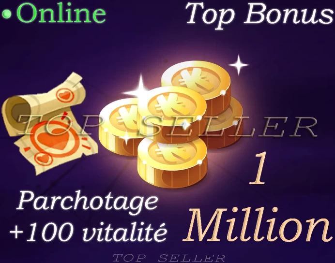 Mikhal : Kit parchotage +100 Vitalite + 1.000.000 Kamas - Fast delivery