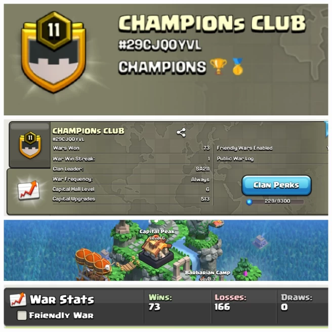 CHAMPIONs CLUB !! LEVEL 11 !! WIN 73 LOSS 166 !! CAPITAL PEAK 6 !! BEST NAME !! AFFORDABLE !! FAST DELIVERY