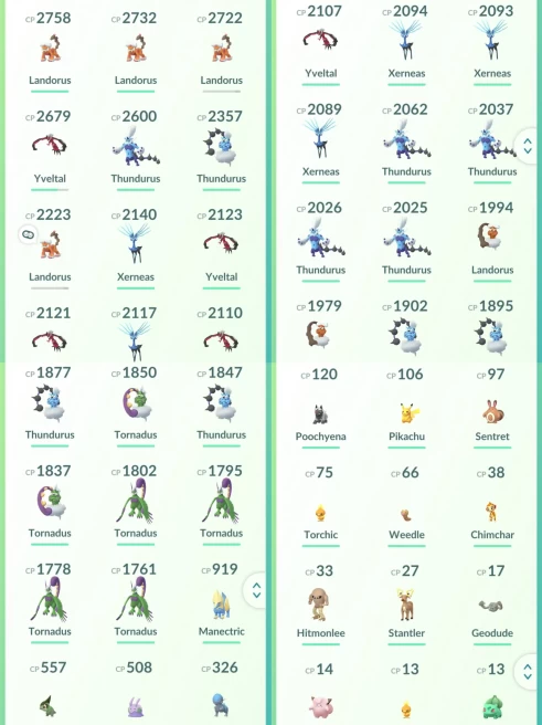 lvl26,have 32 Legendary,Landorus Thundururs Yveltal Xerneas Tornadus etc,many nice pokemons  N8680
