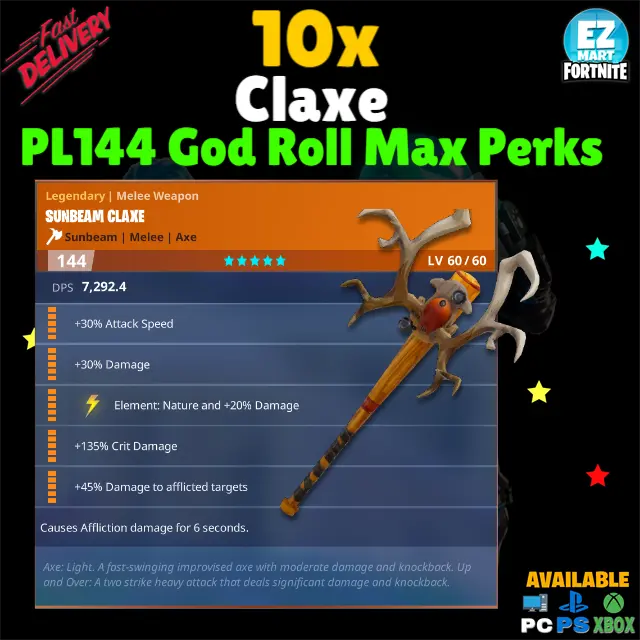 10x Claxe (Nature) PL144 - [PC, PS4, PS5, Xbox One and Series X/S] Fast Delivery!
