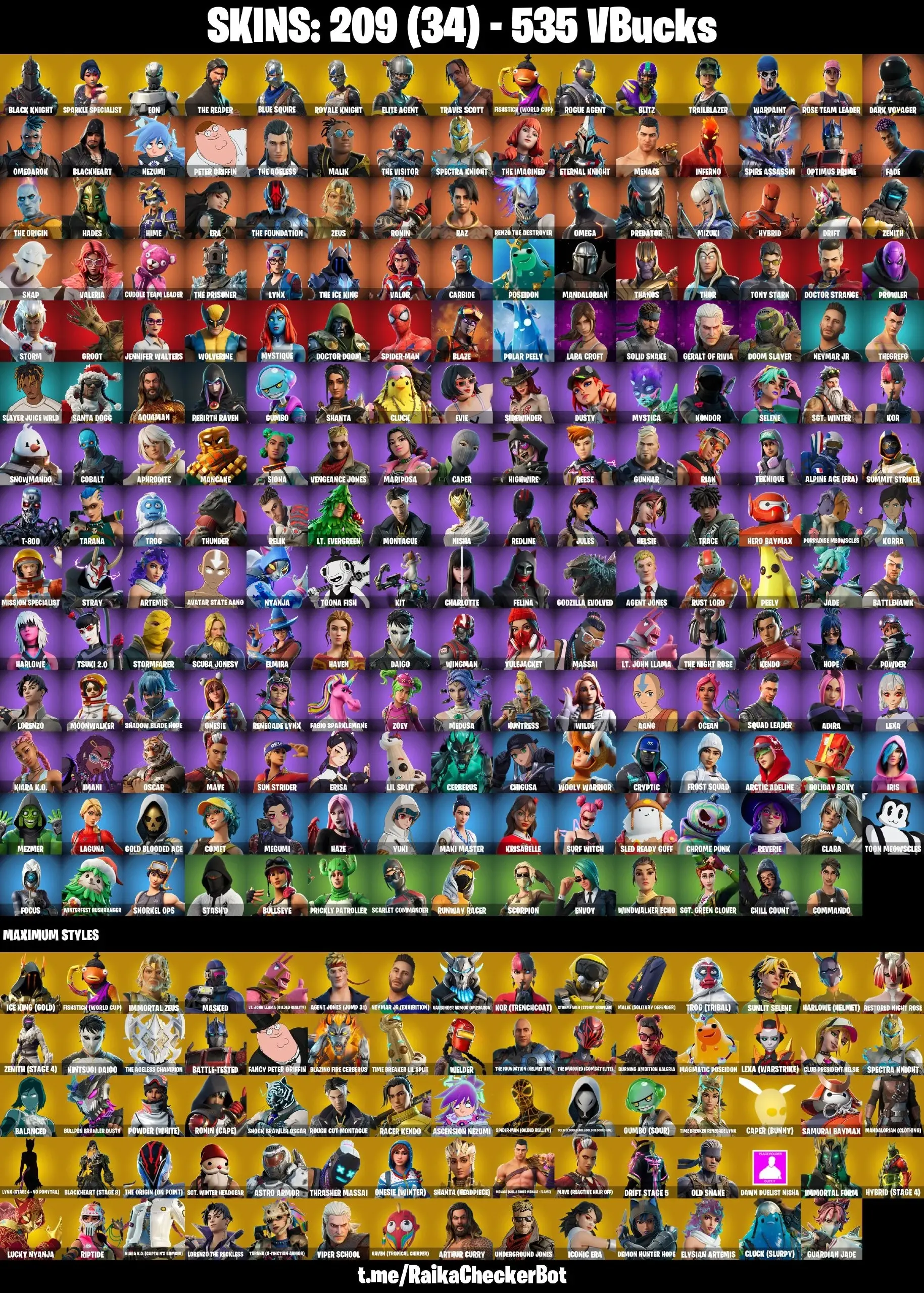 Pack De Skins Fortnite - +100 Skins Dont Black Knight, Travis Scott, Ikonik - Compatible Tous Appareils, Neuf Sous Scellé