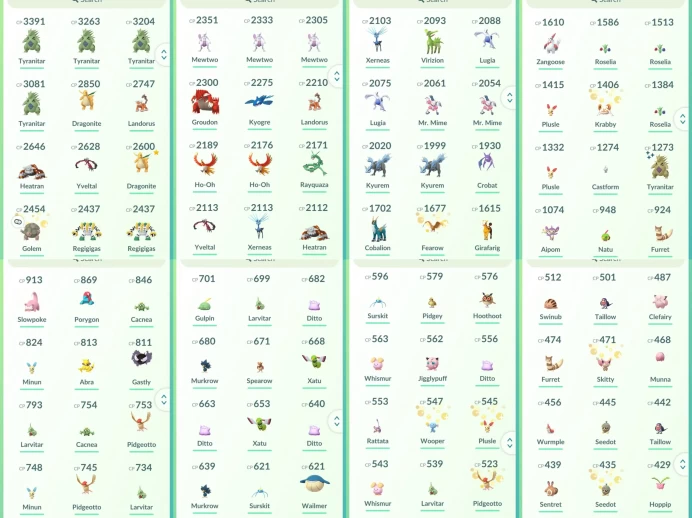 lvl39,have 24 Legendary,Mewtwo Groudon Regigias Heatran Kyogre Rayquaza Kyurem etc,some nice high CP pokemons  N8710