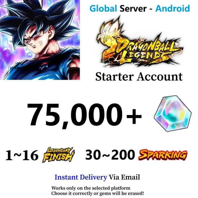 Android 75,000+ Chrono Crystal Accounts - Fast Deliver - Bandai ID Login