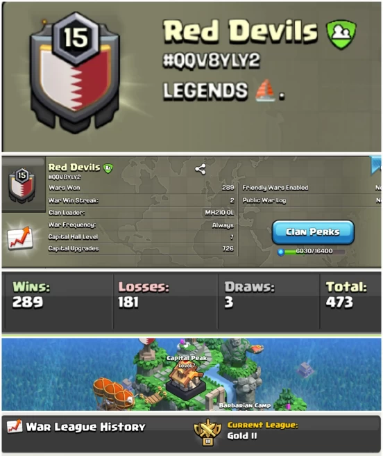 Red DevilS  !! LEVEL 15 !! WIN 289 LOSS 181 !! CAPITAL PEAK 7 !! BEST NAME !! HiGH WINS !!  CHEAP !! AFFORDABLE !! FAST DELIVERY