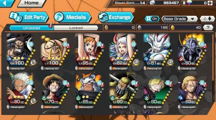 BR493-IOS+Android-3 Ex(Kaido Max+Yamato v1+Yamato v2)+Good Medal+Nice Items+S-Beard+S-Hawk+King+Queen Max+Jabra+Robin+Sanji+Jack