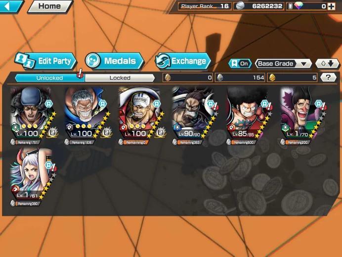 BR500-IOS+Android-5 Ex Meta(Garp Max+Kuzan Max+Akainu Max+Yamato+Kaido)+Good Medal+New BF Luffy+Koby+S-Hawk+Katakuri Max+Noland+Egghead Sanji