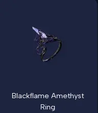 [POE2]Blackflame Amethyst Ring(Random Stat)