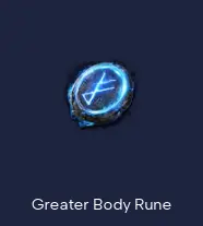 Greater Body Rune