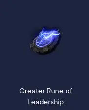 Greater Rune of Leadership