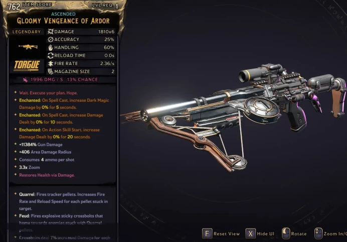 [MODDED] L1 VENGEANCE - 1.810x6 DMG (+1.996/S DARK DMG) - INFINITE AMMO/NO RELOAD - ENCHANTEDx3 - INSANE WEAPON!!!