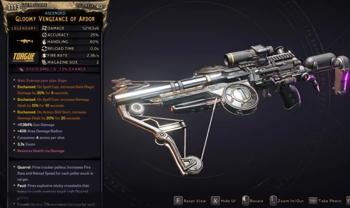 [MODDED] L40 VENGEANCE - 52.163x6 DMG (+57.510/S DARK DMG) - INFINITE AMMO/NO RELOAD - ENCHANTEDx3 - INSANE WEAPON!!!
