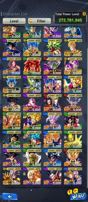D405-IOS+Android-Nice Account 9 UL(Beast Gohan+Majin Vegeta+Turles+SS4 Gogeta+Goku Uis+Vegito+Gogeta)+40 Legends+Good Equi+Nice Team Ready PVP