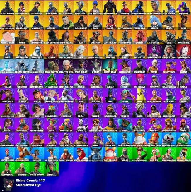 [PC/PSN/XBOX] 147 SKINS/EMAIL CAN CHANGE/ OG STW/BLACK KNIGHT/ SPARKLE SPECIALIST/THE REAPER/BLUE SQUIRE/ROYALE KNIGHT/ELITE AGENT