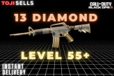 【 BO6 / WZ4 】 Level 55  | 13 Diamond  | 169 Camos|  17 Operators | ARs & SMGs |  Linkable  Cross-Platform Compatible