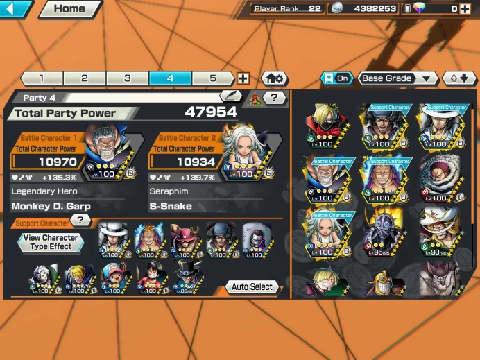 BR503 IOS+Android-4 Ex Meta Max(Garp+Kuzan+Lucci+Snake)+Good Medal+Support 139%+Sanji+Jabra+Marco Max+Soba Max+New Luffy
