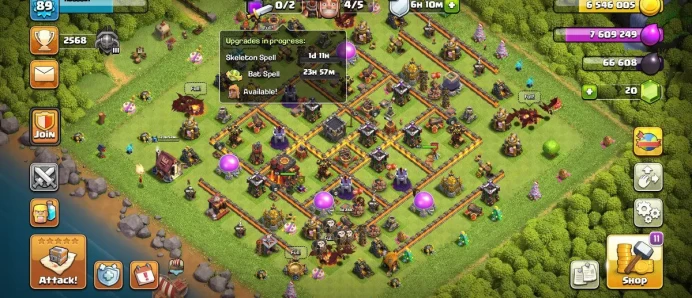 TH 10 FULL MAX (ONLY NEW HERO LEFT) XP 89 | WAR STAR 455 | NAME CHANGE 500 GEM | INSTANT DELIVERY 
