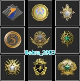 CS2 Prime+9Medals(2018-2019-2020-2021-2023 Service Medal/Premier Season One Medal/5Y/Loyalty Badge/Global Offensive Badge)