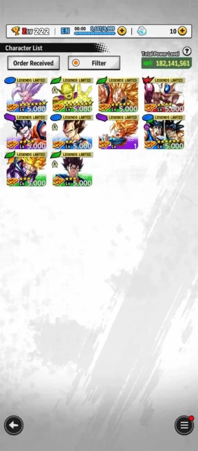 UL Gohan Beast FULL+LF (Beast Gohan 7S+Gohan pur+Piccolo 7S+ss3 Goku+Cooler+GokuBarrdock) Have Equipment-ANDROID-IOS-BANDAI (746)