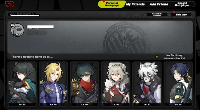 EU IK 45 | Hugo+Sign, Lighter+Sign, Miyabi, Rina M1, Lycaon, Haru, ETC | Belle |All Unset|Take Mail|Check SS (ZZZ1170)