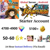 [Global - Android] 4700-4900 Rainbow Diamonds + 5100+ Gold Fragments + 50-60 6 Star Character - Starter Accounts