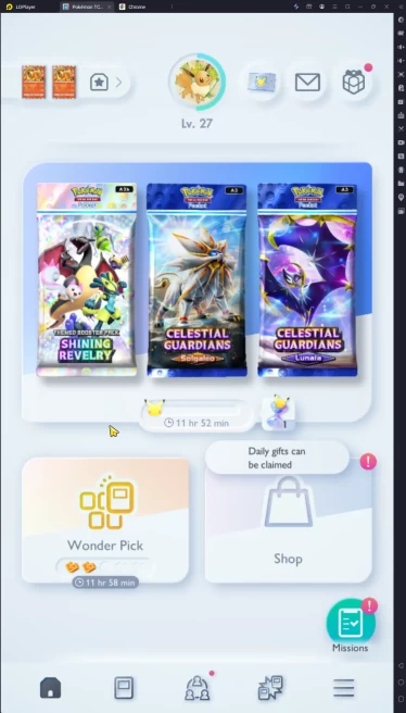 Lv 28 1857 Card|2 Crown Carizard + 3 Shiny(WigglytuffEx+Starmie+Machop)+3 Immersive+Etc|Nintendo Fresh Solo|Check SS(PKM874)