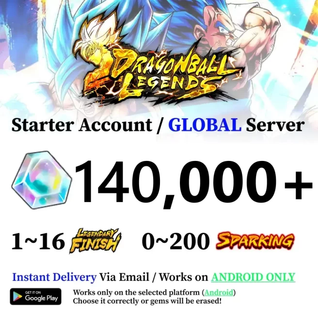 Android 140,000+ Chrono Crystal Accounts - Automatic Delivery - Bandai ID Login