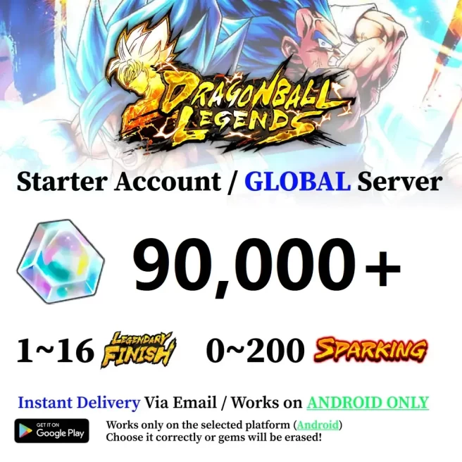 Android 90,000+ Chrono Crystal Accounts - Automatic Delivery - Bandai ID Login