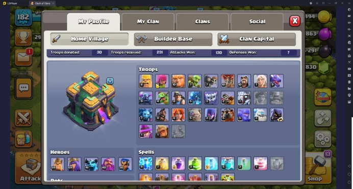 TH 14 lvl 182 | Thropy 2962 |BK59-AQ69-GW48-MP41-RC30|CN YES|Supercell ID|Protect Off|Take Email CheckSS(COC827)
