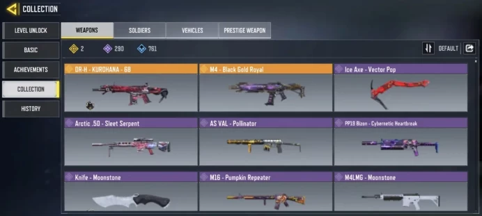 Level 364 / 2 legend guns / 290 epic guns / 150 characters / Changable email / single save / cod 17