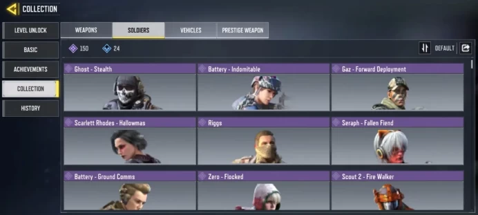 Level 364 / 2 legend guns / 290 epic guns / 150 characters / Changable email / single save / cod 17