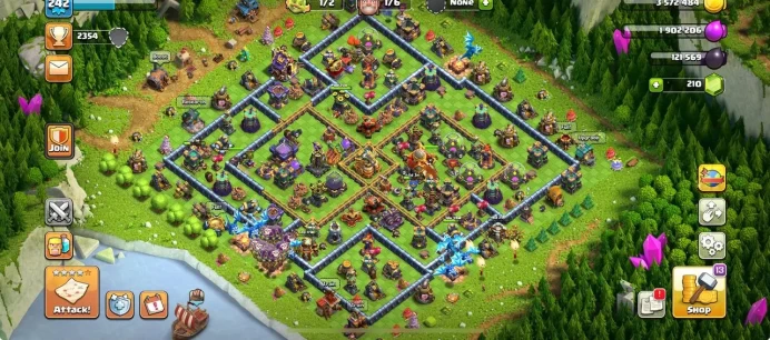 TH 16 | XP 242 | WAR STAR 2452 | HEROES 87/90/60/65/33 | AMAZING & SAFE ACCOUNT | INSTANT DELIVERY 