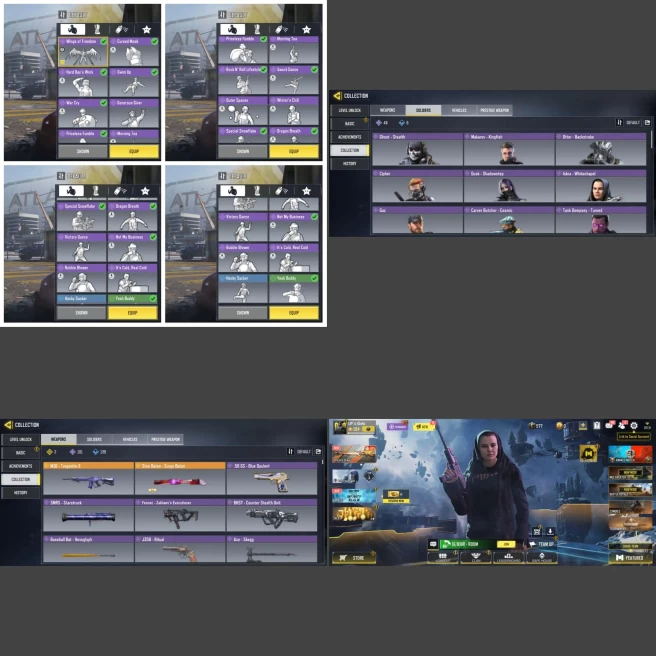 ■Guns: Legend(M16,M4) Epic101 ■Skins:54 ■Dances:20 ■Only Activision ■Instant Delivery ■A7077