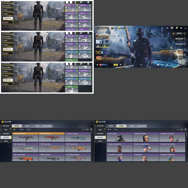 ■Guns: Legend(ASM10,M4) Epic93 ■Skins:57 ■Dances:13 ■Only Activision ■Instant Delivery ■A7079