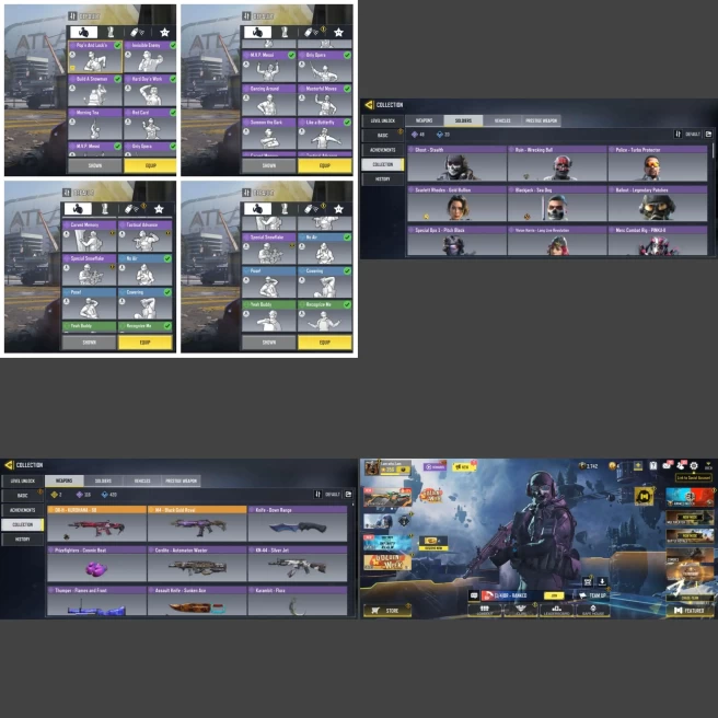 ■Guns: Legend(CR-56,DR-H,Stun Baton,M4) Epic116 ■Skins:68 ■Dances:20 ■Only Activision ■Instant Delivery ■A7080