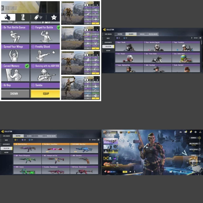 ■Guns: Legend(CR-56,Stun Baton,M4) Epic130 ■Skins:74 ■Dances:30 ■Only Activision ■Instant Delivery ■A7085