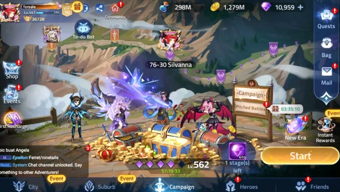 Sv 70xxx|VIP 10 Power 3672m 34 Nexus|8 UR Hero, Bell&Natsu callab and have many SSR Hero | Login Moonton | Check SS (MLA757)