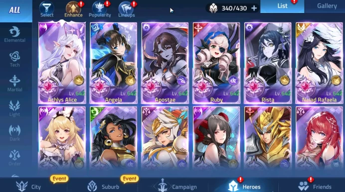 Sv 70xxx|VIP 10 Power 3672m 34 Nexus|8 UR Hero, Bell&Natsu callab and have many SSR Hero | Login Moonton | Check SS (MLA757)