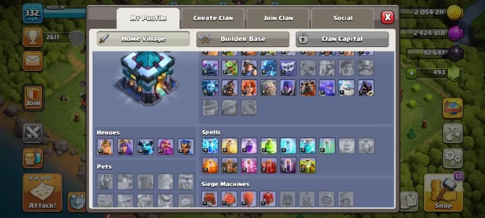 Th 13 / LeveL 132 / Gems 493 / Heroes (47 47 41 27 6) / CN 500 / code 421