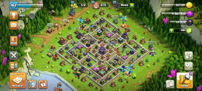 Th 15 / LeveL 162 / Gems 461 / Heroes (60 59 45 33 12) / CN 500 / code 424