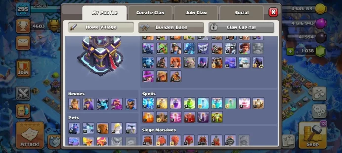 Th 15 / LeveL 295 / Gems 1036 / Heroes (80 86 60 60 31) / CN 2000 / code 435